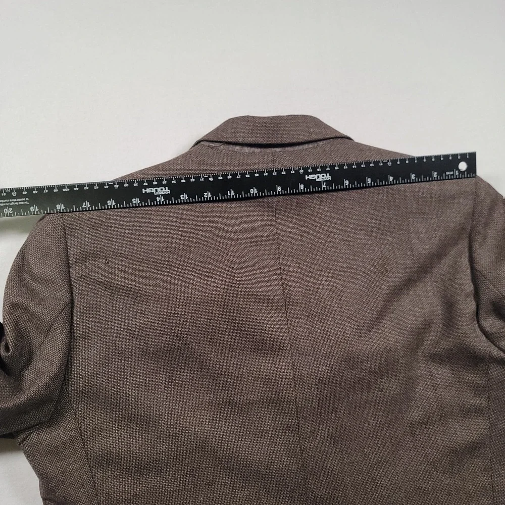 Cremieux Collection x Loro Piana Wool Sport Coat Mens 38R Brown Birdseye Blazer